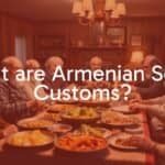 Armenian family gathering, traditional hospitality, elders seated at table, warm lighting, cultural elements, realistic.