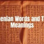 Armenian alphabet letters floating elegantly in the air, ancient manuscript background, warm glowing light, cultural heritage theme.