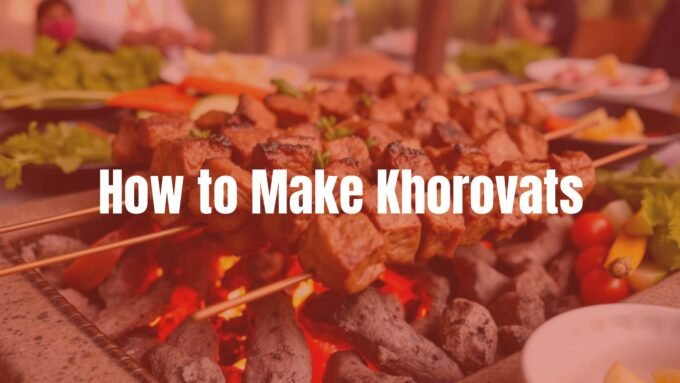 Armenian barbecue khorovats, juicy lamb cubes on skewers, glowing charcoal grill, fresh vegetables, outdoor gathering, warm and inviting atmosphere, realistic.
