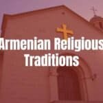 Armenian Apostolic Church, ancient stone architecture, golden cross under sunlight, historical religious atmosphere, realistic.