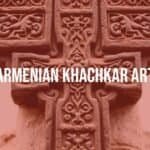 Armenian khachkar stone cross, intricate carvings, medieval Christian art, historical heritage, realistic.