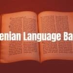 A book with Armenian alphabet, ancient script on parchment, warm earthy tones, cultural heritage vibe, realistic.